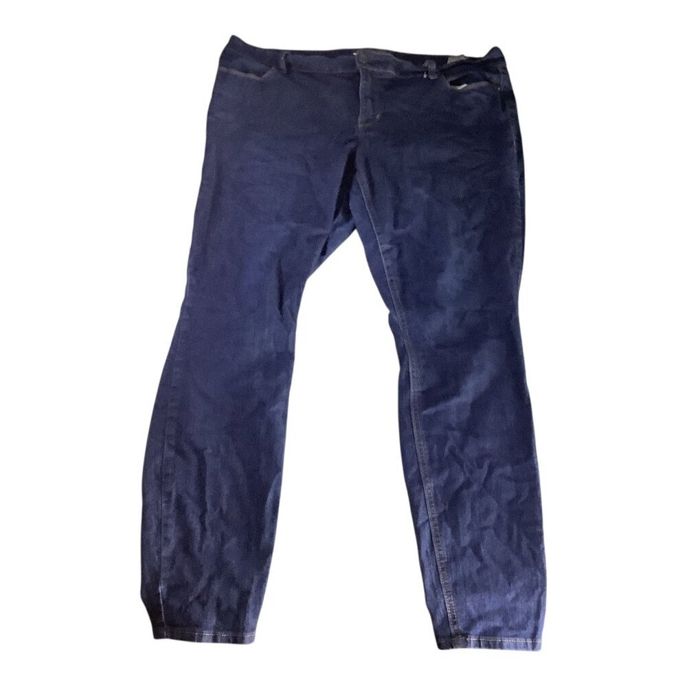 Old Navy Women’s Super Skinny Jeans Denim Size 20 Plus‎ Long Blue Cotton Blend